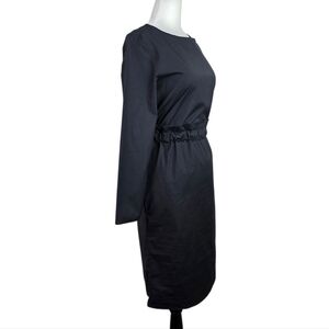 COS tie waist Key hole back long sleeves dress